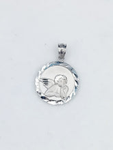 Load image into Gallery viewer, Cherub Medal - 14K White Gold