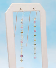 Load image into Gallery viewer, Tourmaline Threader Earrings