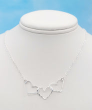 Load image into Gallery viewer, Triple Interlocking Heart Necklace-Sterling Silver
