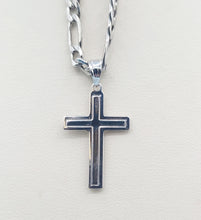 Load image into Gallery viewer, Flat Crucifix Cross - 14K White Gold