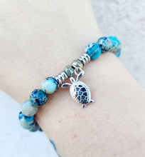Load image into Gallery viewer, "Turtle" (Cut Out) Silver Charm Bracelet- TJazelle