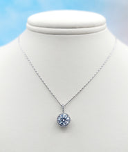Load image into Gallery viewer, 1.07 Carat Lab Diamond Solitaire Necklace - 14K White Gold