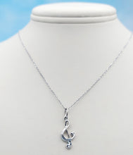 Load image into Gallery viewer, G Clef Music Necklace - Sterling Silver