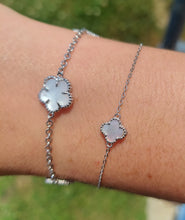 Load image into Gallery viewer, Mother of Pearl Flower Bracelet - Sterling Silver