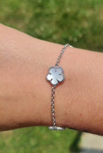 Load image into Gallery viewer, Mother of Pearl Flower Bracelet - Sterling Silver
