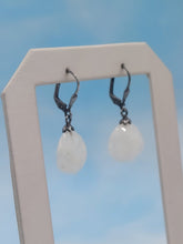 Load image into Gallery viewer, Moonstone Leverback Earrings