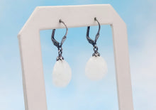 Load image into Gallery viewer, Moonstone Leverback Earrings