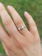 Load image into Gallery viewer, Three Stone "Past Present Future" Lab Diamond Ring - .30 Carats - 14K Yellow Gold