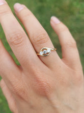 Load image into Gallery viewer, Three Stone "Past Present Future" Lab Diamond Ring - .30 Carats - 14K Yellow Gold
