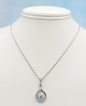 Load image into Gallery viewer, Diamond Infinity Necklace - 14K White Gold
