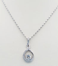 Load image into Gallery viewer, Diamond Infinity Necklace - 14K White Gold