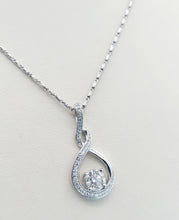 Load image into Gallery viewer, Diamond Infinity Necklace - 14K White Gold