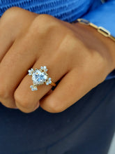 Load image into Gallery viewer, 2.5 Carat Heart Moissanite Diamond Ring - 14K Yellow Gold - Marie's Custom Design