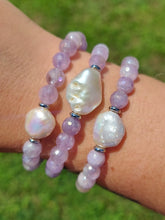 Load image into Gallery viewer, Mauve Jade Pearl Coin Beaded Bracelet - TJazelle Marie&#39;s Exclusive