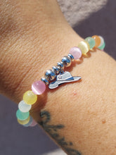 Load image into Gallery viewer, Cowboy Hat Charm with Multi Selenite Charity Bracelet