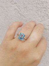 Load image into Gallery viewer, Blue Topaz Ring - 14K Yellow Gold - Marie's Custom Design