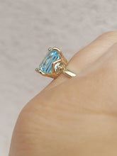 Load image into Gallery viewer, Blue Topaz Ring - 14K Yellow Gold - Marie's Custom Design