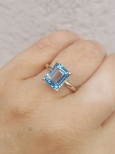 Load image into Gallery viewer, Blue Topaz Ring - 14K Yellow Gold - Marie's Custom Design