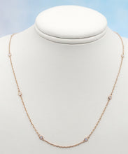 Load image into Gallery viewer, "Diamonds by the Yard" Necklace - 14K Rose Gold