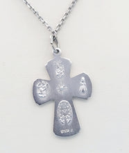 Load image into Gallery viewer, Four Way Medal Necklace - Sterling Silver