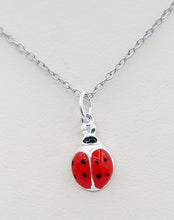 Load image into Gallery viewer, Ladybug Necklace - Sterling Silver