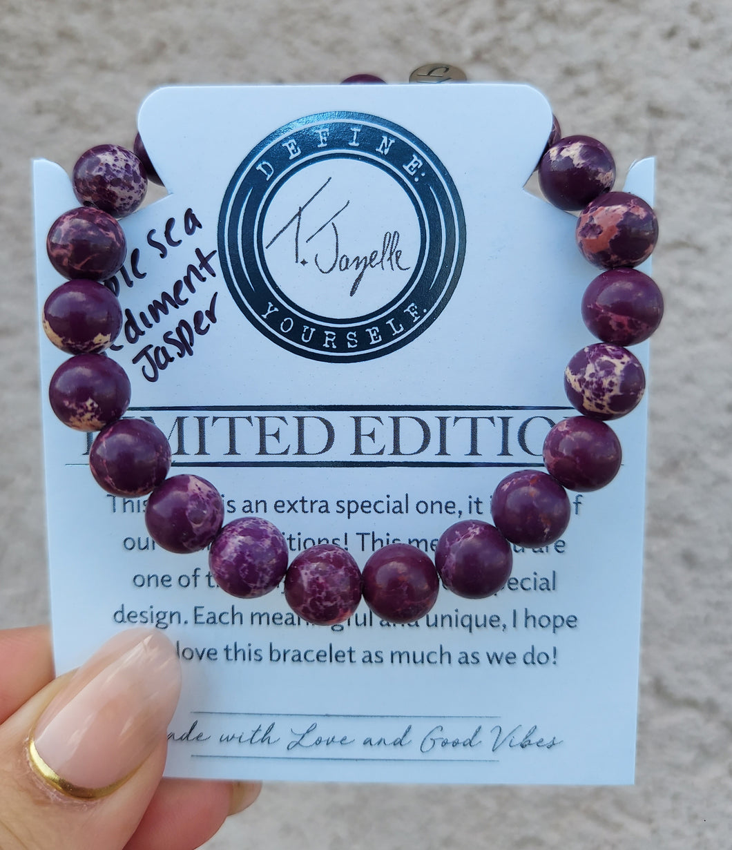 Purple Sea Sediment Jasper Stacker - TJazelle *Limited Edition*