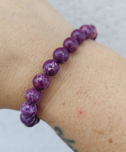 Load image into Gallery viewer, Purple Sea Sediment Jasper Stacker - TJazelle *Limited Edition*