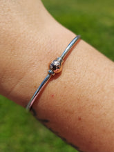 Load image into Gallery viewer, Cape Cod Single Rose Gold Ball Cuff Bracelet