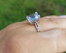Load image into Gallery viewer, Cubic Zirconia &amp; White Gold Engagement Ring - 14K White Gold