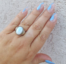 Load image into Gallery viewer, Opal Signet Ring - Sterling Silver