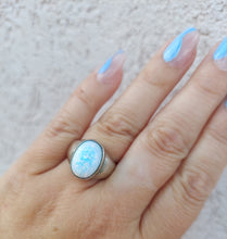 Load image into Gallery viewer, Opal Signet Ring - Sterling Silver