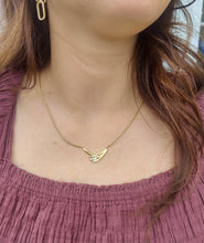 Load image into Gallery viewer, Vintage Diamond Bypass Necklace - 14K Gold