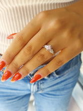 Load image into Gallery viewer, Oval Pink Moissanite Diamond Ring - Marie's Custom Design - 14K Yellow Gold