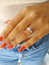 Load image into Gallery viewer, Oval Pink Moissanite Diamond Ring - Marie's Custom Design - 14K Yellow Gold