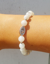 Load image into Gallery viewer, CZ Evil Eye Beaded Bracelet - TJazelle