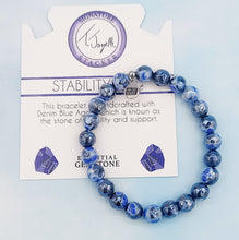 Load image into Gallery viewer, &quot;Stability&quot; Denim Blue Agate Stacker - TJazelle