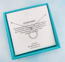 Load image into Gallery viewer, Good Karma Silver Charm Necklace - TJazelle