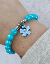 Load image into Gallery viewer, "Forget Me Not" Silver Charm Bracelet - TJazelle