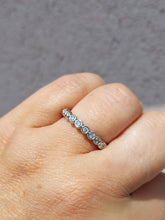 Load image into Gallery viewer, .30 Carat Bezel Set Circles Diamond Band - 14K White Gold