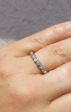Load image into Gallery viewer, .30 Carat Bezel Set Circles Diamond Band - 14K White Gold