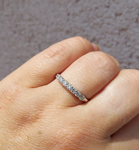 Load image into Gallery viewer, The Lucky Seven .35 Carat Diamond Band - 14K White Gold