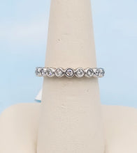 Load image into Gallery viewer, .30 Carat Bezel Set Circles Diamond Band - 14K White Gold