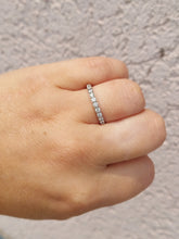 Load image into Gallery viewer, .47 Carat Diamond Wedding Band - 14K White Gold