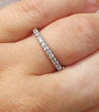 Load image into Gallery viewer, .30 Carat Diamond Band with 13 Diamonds - 14K White Gold