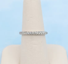 Load image into Gallery viewer, .20 Carat Pave Diamond Band with 16 Diamonds - 14K White Gold
