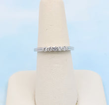 Load image into Gallery viewer, .25 Carat Diamond Band with Five Diamonds - 14K White Gold