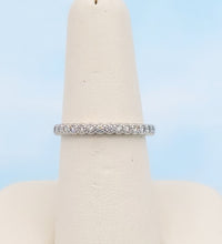 Load image into Gallery viewer, .52 Carat Diamond Band with Mil-Grain Design - 14K White Gold