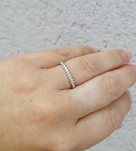 Load image into Gallery viewer, .20 Carat Pave Diamond Band with 16 Diamonds - 14K White Gold