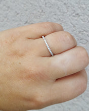 Load image into Gallery viewer, .20 Carat Pave Diamond Band with European Shank - 14K White Gold
