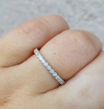 Load image into Gallery viewer, .52 Carat Diamond Band with Mil-Grain Design - 14K White Gold